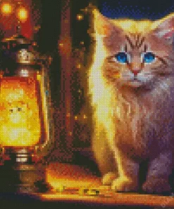 Cute Fantasy Cat Diamond Painting