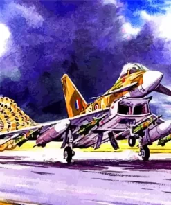 Eurofighter Typhoon Art Diamond Painting