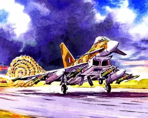 Eurofighter Typhoon Art Diamond Painting