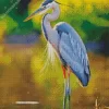 Everglades Blue Heron Diamond Painting