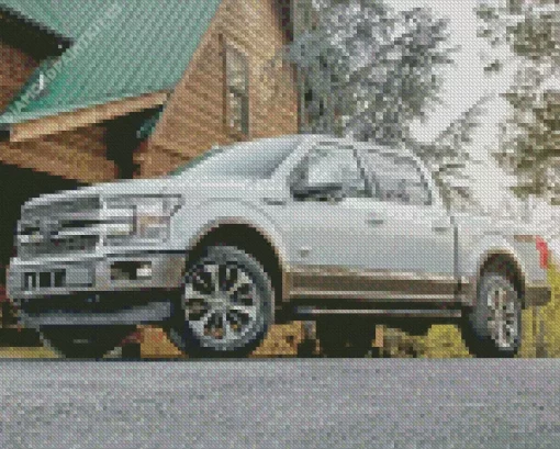 F150 Grey Diamond Painting