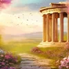 Fantastic Greek Temple Of Aphrodite Diamond Painting