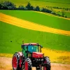 Farm Red Tractor Diamond Painting