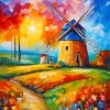 Farm Windmill Art Diamond Painting