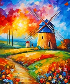 Farm Windmill Art Diamond Painting