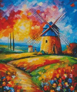 Farm Windmill Art Diamond Painting