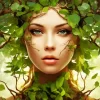 Female Tree Face Diamond Painting