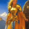 Female Warrior Illustration Diamond Painting