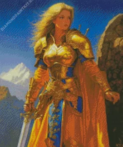 Female Warrior Illustration Diamond Painting