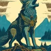 Fenrir Wolf Poster Diamond Painting