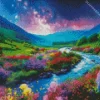 Floral Galaxy Landscape Diamond Painting