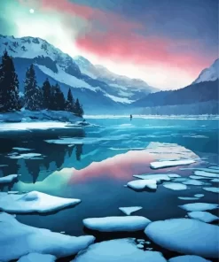 Frozen Lake Art Diamond Painting