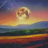 Full Moon Landscape Art Diamond Painting