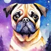 Galaxy Dog Art Diamond Painting