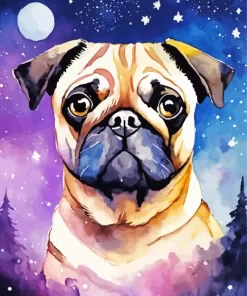 Galaxy Dog Art Diamond Painting