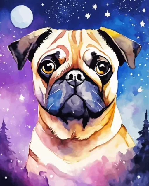 Galaxy Dog Art Diamond Painting