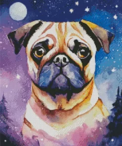 Galaxy Dog Art Diamond Painting