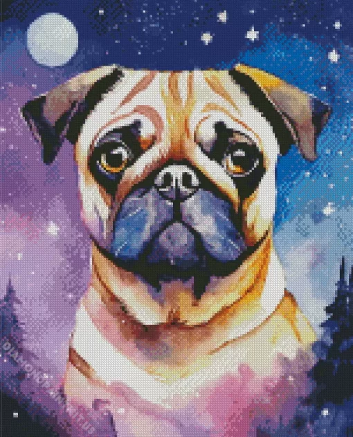 Galaxy Dog Art Diamond Painting