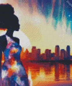 Galaxy Lady Silhouette Art Diamond Painting