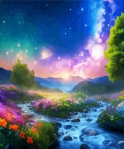 Galaxy Landscape Diamond Painting