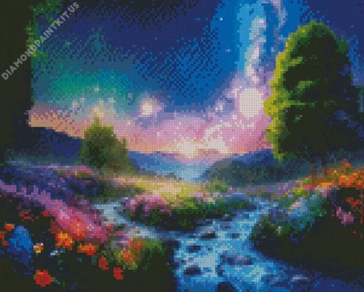 Galaxy Landscape Diamond Painting