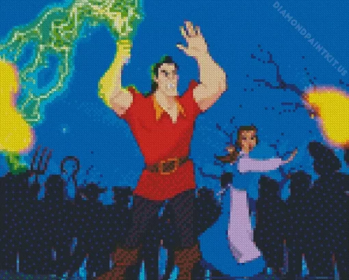 Gaston Beauty And The Beast Diamond Painting