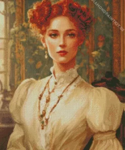 Girl In The Edwardian Era Diamond Painting