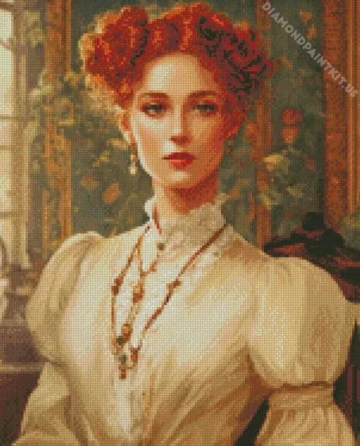 Girl In The Edwardian Era Diamond Painting