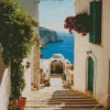 Greece Stairs Diamond Painting