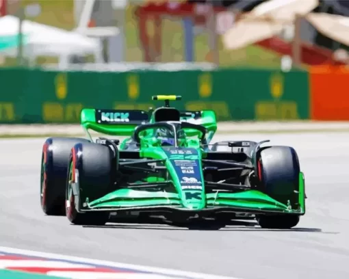 Green And Black F1 Diamond Painting