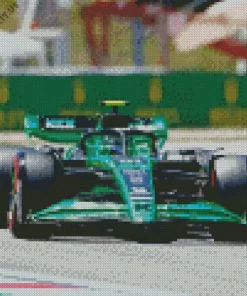 Green And Black F1 Diamond Painting