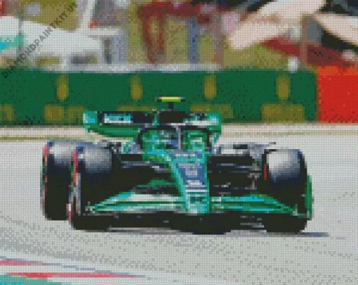 Green And Black F1 Diamond Painting