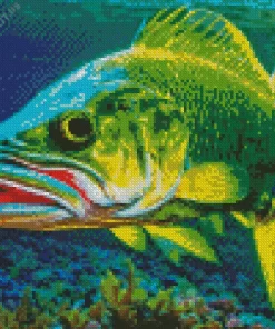 Green Fish Diamond Painting