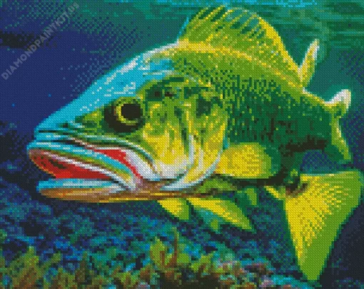 Green Fish Diamond Painting