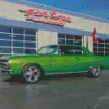 Green Malibu Car Diamond Painting