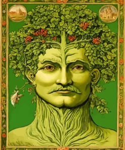 Green Tree Man Art Diamond Painting