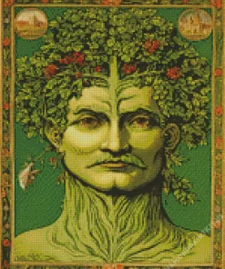 Green Tree Man Art Diamond Painting