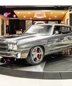 Grey 1970 Chevrolet Chevelle Diamond Painting