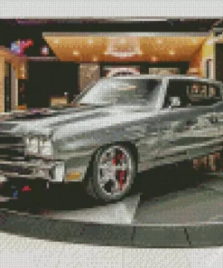 Grey 1970 Chevrolet Chevelle Diamond Painting