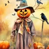 Halloween Scarecrow Diamond Painting