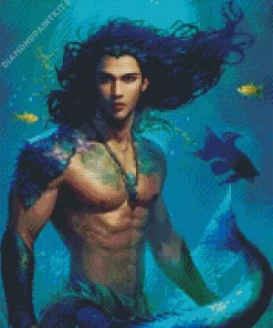 Handsome Merman Diamond Painting