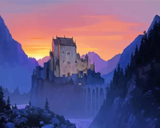 Hotel Transylvania Castle Diamond Painting