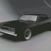 Matte Black 69 Charger Diamond Painting