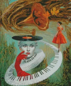 Michael Cheval Sounding Silence Diamond Painting