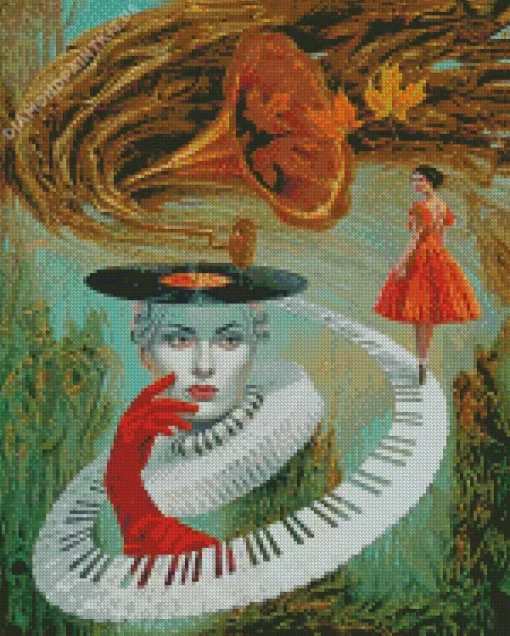 Michael Cheval Sounding Silence Diamond Painting