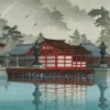 Miyajima In De Mist Diamond Painting