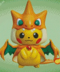 Pikachu and Charizard Diamond Painting