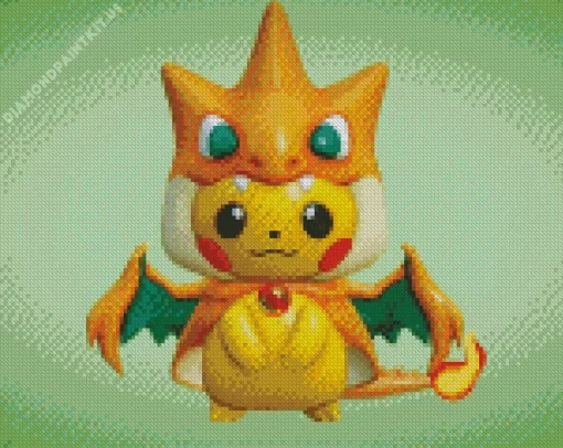 Pikachu and Charizard Diamond Painting