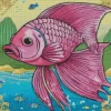 Pink Fish Diamond Painting