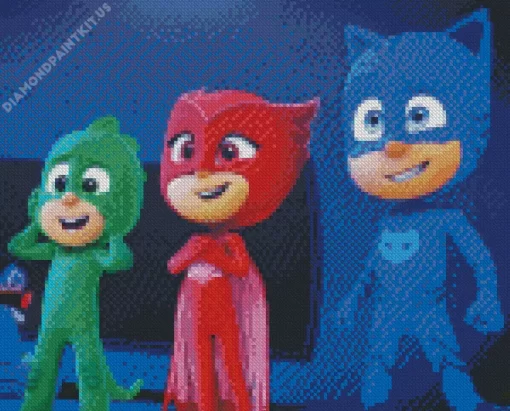 Pj Masks Animation Diamond Painting